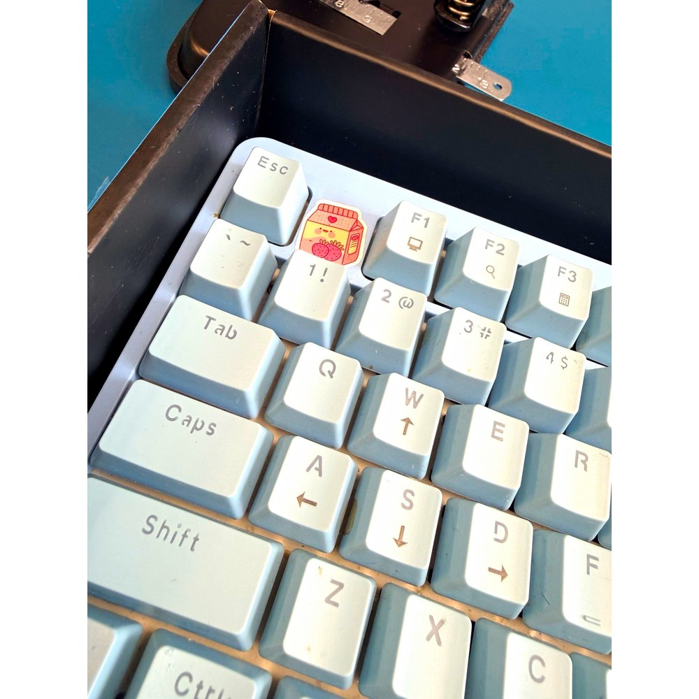 Blue Wired USB Mechanical Computer Keyboard English QWERTY Layout Multimedia